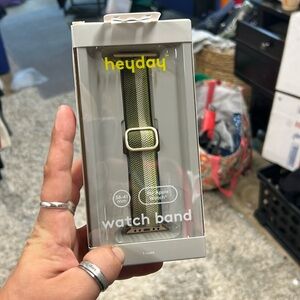 heyday Green and White Watch Band show price